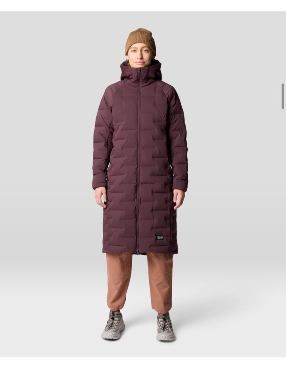 Mountain Hardwear Women's Medium Stretchdown Long Parka Dark Pink NWT Jacket - Picture 7 of 8